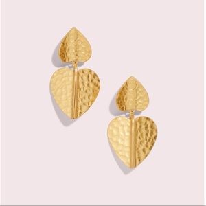 kate spade | metal petal drop earrings